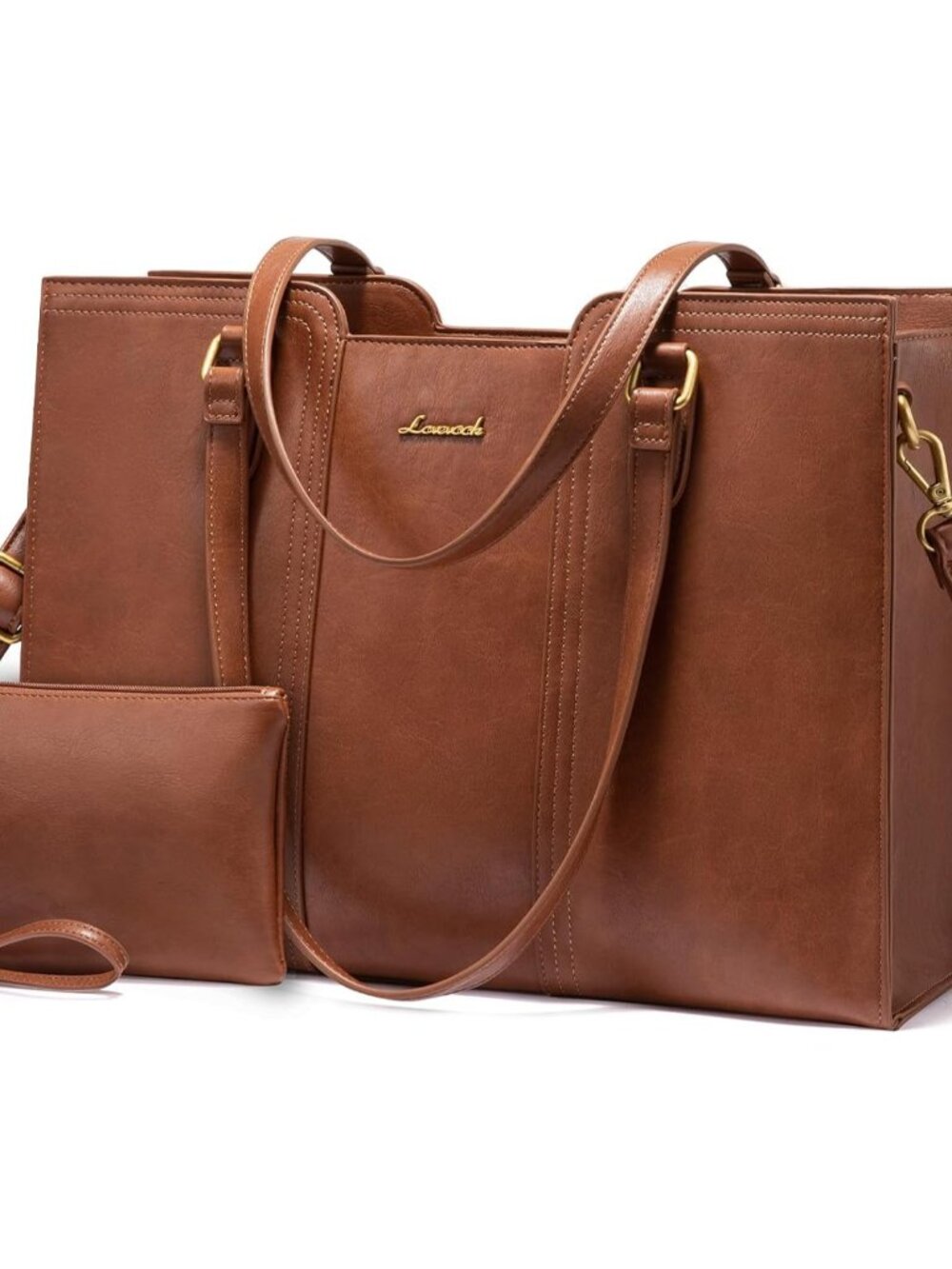 Laptop Bag for Women - Waterproof Work Bag for Women & Vintage Laptop Tote Purse